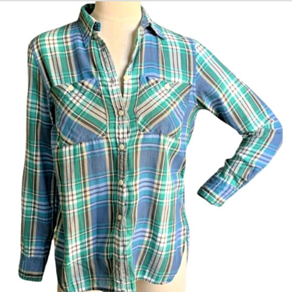 Denim & Supply Ralph Lauren RL Utility Shirt S Plaid #181A - Picture 2 of 9